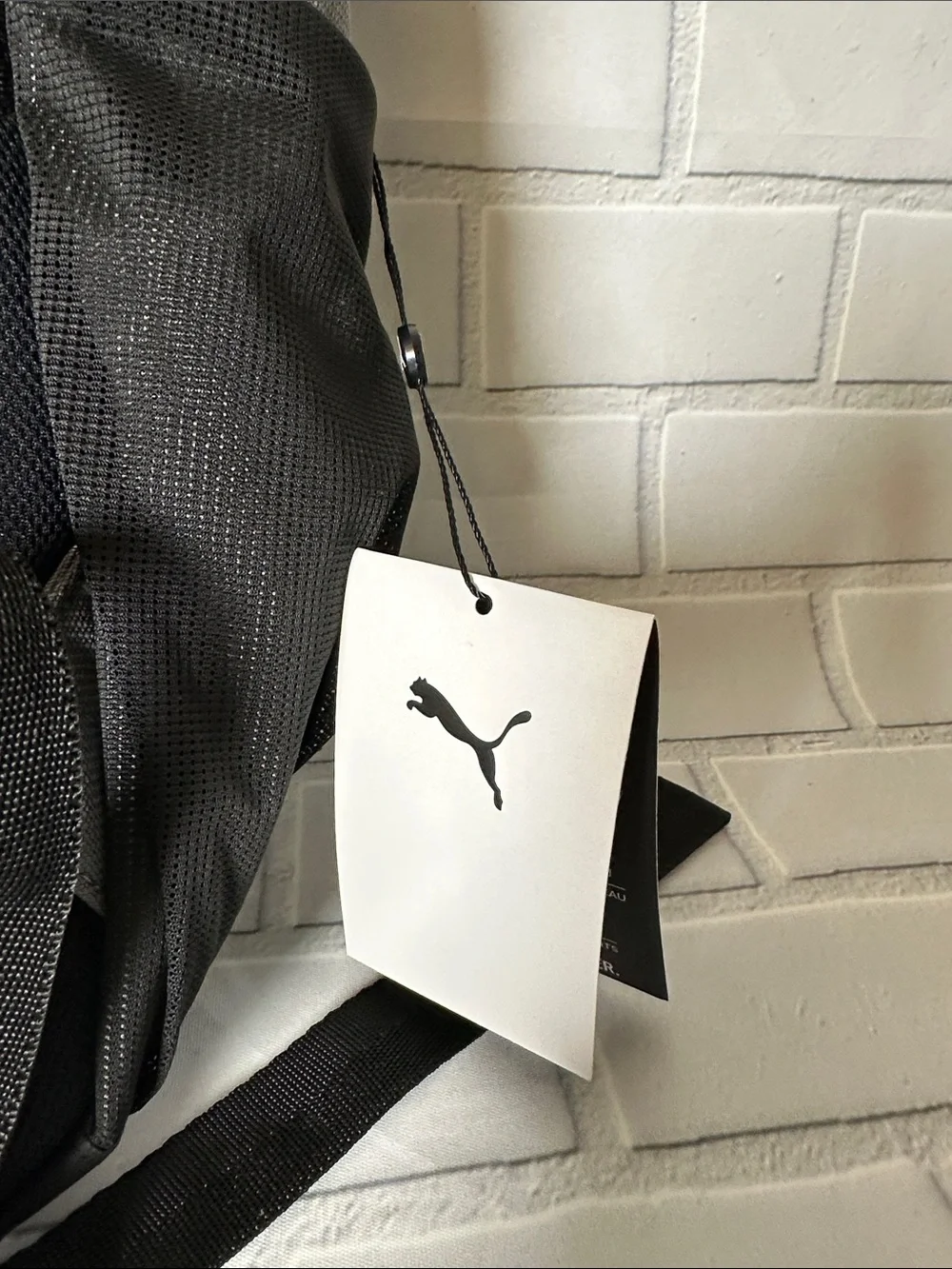 NWT Puma Large Gray and Black Backpack with Multiple Compartments
